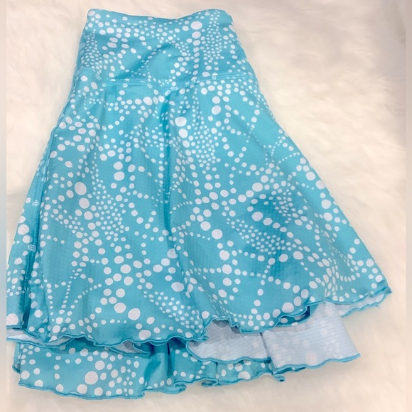 NWOT Gottex Lifestyle Jane Athletic Golf & Tennis Aqua Drops Skort - Picture 3 of 8